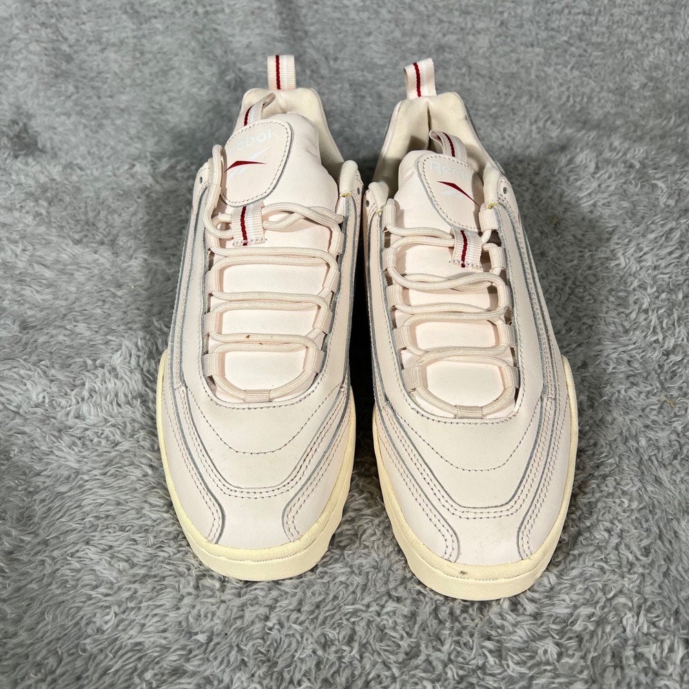 Reebok DMX Series 1600 Womens Pale Pink Leather Chunky Sneakers DV9740 Size 7.5
